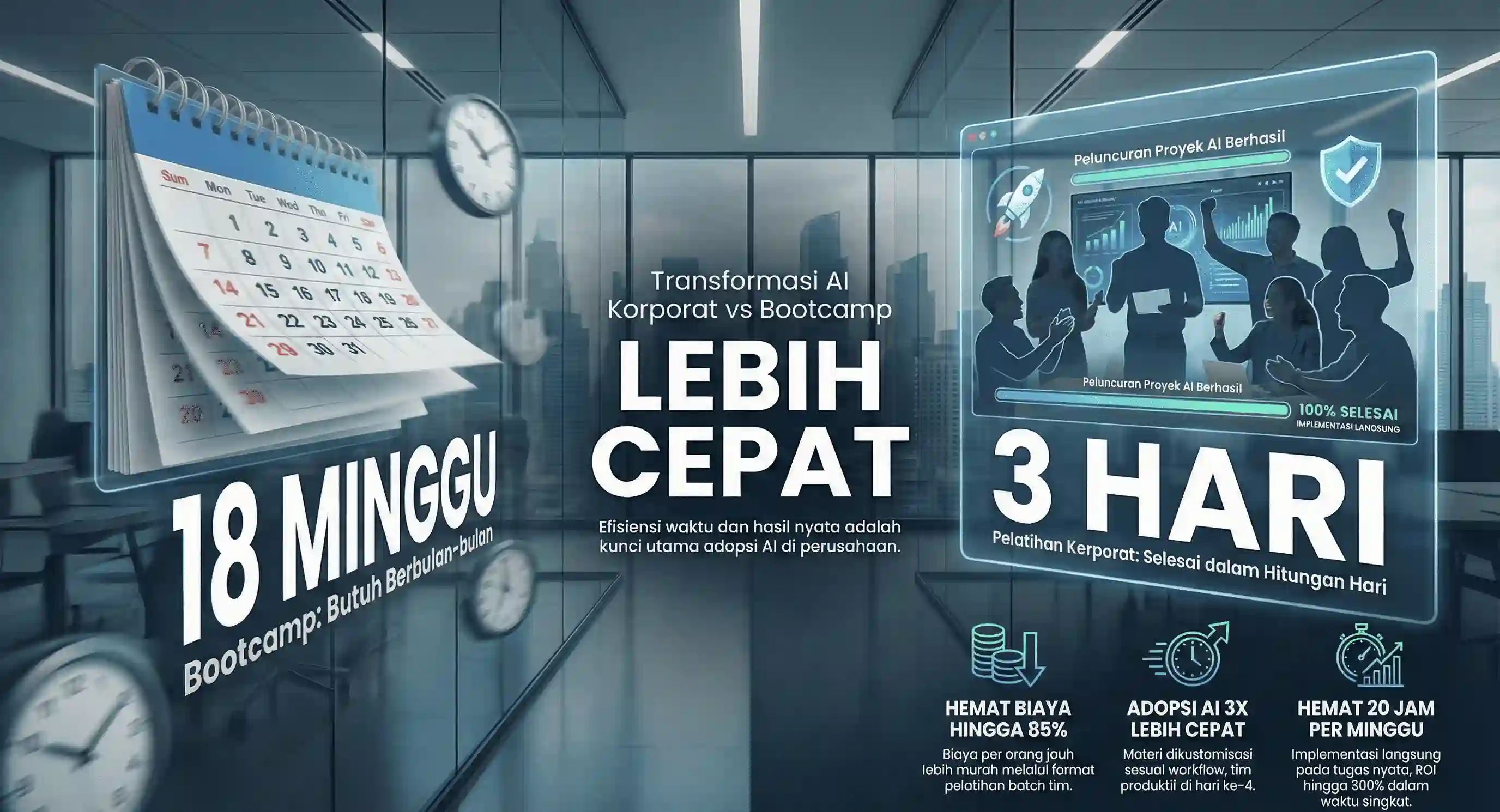 Pelatihan AI Korporat vs Bootcamp: 5 Alasan Perusahaan Gagal